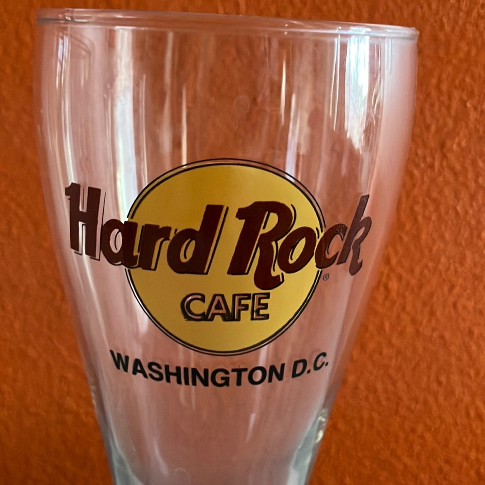 Hard Rock Cafe Clear Glass Set -Washington D.C. - Picture 2 of 3